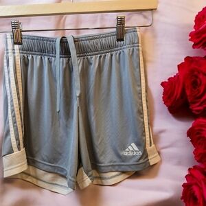 Adidas Women's Light Gray Athletic Shorts Y2K Size XS Athleisure, Casual Wear